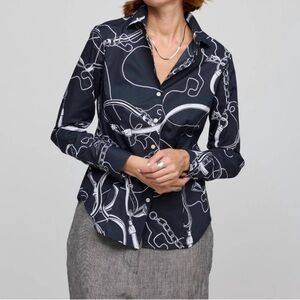 Hinson Wu - Diane Long Sleeve
Equestrian Print Shirt NWT $255
$125 $255